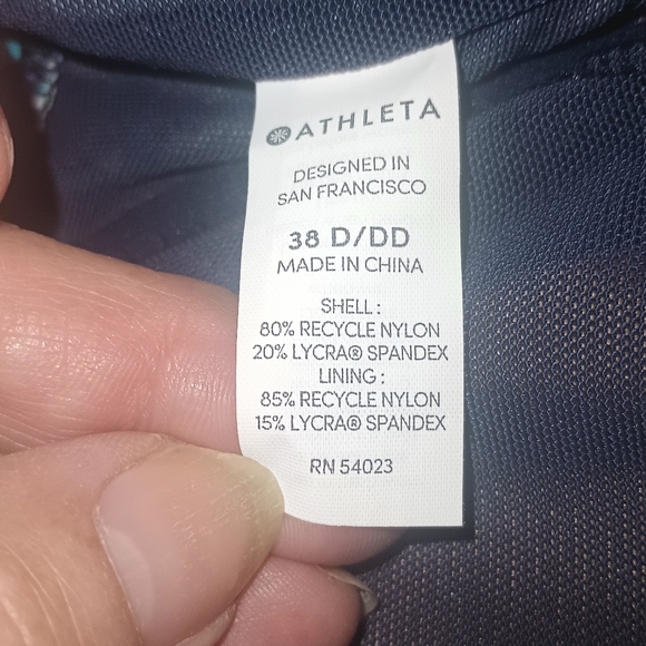 38D/DD Athleta Monaco Bra Cup Wrap Bikini Top 211765 - Picture 5 of 9